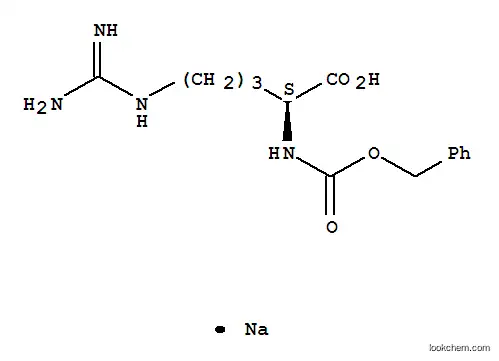Molecular Structure of 17364-44-2 (monosodium N2-[(benzyloxy)carbonyl]-L-argininate)