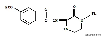 Molecular Structure of 178408-26-9 ((3Z)-3-[2-(4-ethoxyphenyl)-2-oxo-ethylidene]-1-phenyl-piperazin-2-one)