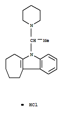 5-(2-piperidin-1-ium-1-ylethyl)-7,8,9,10-tetrahydro-6H-cyclohepta[b]indole chloride