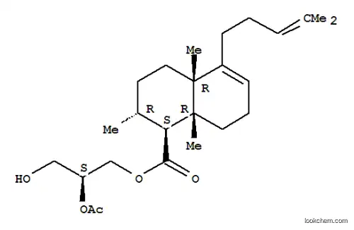 Molecular Structure of 183239-52-3 (1-Naphthalenecarboxylicacid,1,2,3,4,4a,7,8,8a-octahydro-2,4a,8a-trimethyl-5-(4-methyl-3-penten-1-yl)-,(2S)-2-(acetyloxy)-3-hydroxypropyl ester, (1S,2R,4aR,8aR)-)