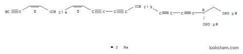 Molecular Structure of 184099-53-4 (14,20-Tricosadiene-3,5,10,12,22-pentayne-1,2-diol,1,2-bis(hydrogen sulfate), sodium salt (1:2), (2R,14Z,20Z)-)