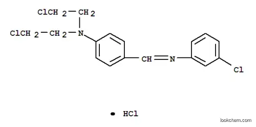 N,N-bis(2-chloroethyl)-4-{(E)-[(3-chlorophenyl)imino]methyl}aniline