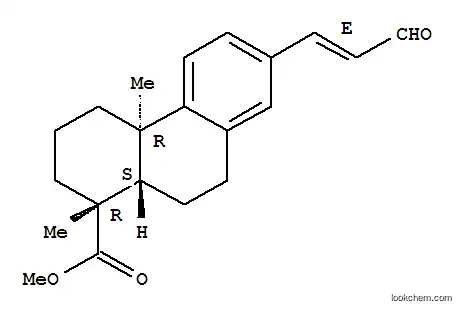 Molecular Structure of 189370-68-1 (1-Phenanthrenecarboxylicacid,1,2,3,4,4a,9,10,10a-octahydro-1,4a-dimethyl-7-[(1E)-3-oxo-1-propen-1-yl]-,methyl ester, (1R,4aR,10aS)-)