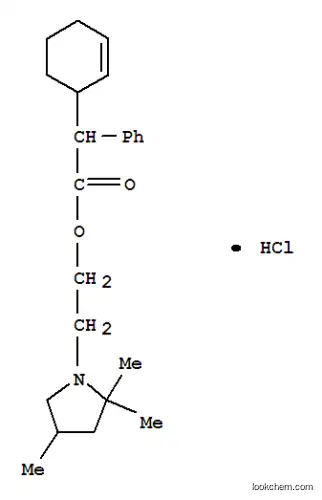 Molecular Structure of 1952-22-3 (2-(2,2,4-trimethylpyrrolidin-1-yl)ethyl cyclohex-2-en-1-yl(phenyl)acetate)