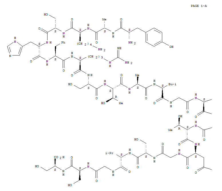 Molecular Structure of 197503-28-9 (g-Melanotropin (Lepisosteusosseus) (9CI))