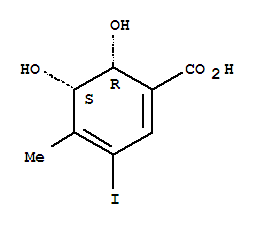 (2R,3S)-1-CARBOXY-5-IODO-4-METHYL-2,3-DIHYDROXYCYCLOHEXA-4,6-DIENECAS