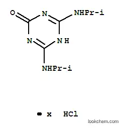 Molecular Structure of 10022-05-6 (1,3,5-Triazin-2(1H)-one,4,6-bis[(1-methylethyl)amino]-, hydrochloride (1:?))