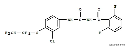 Molecular Structure of 100279-10-5 (N-({3-chloro-4-[(1,1,2,2-tetrafluoroethyl)sulfanyl]phenyl}carbamoyl)-2,6-difluorobenzamide)