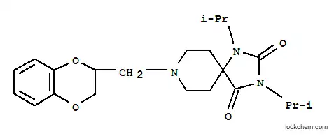 Molecular Structure of 102395-33-5 (1,3,8-Triazaspiro[4.5]decane-2,4-dione,8-[(2,3-dihydro-1,4-benzodioxin-2-yl)methyl]-1,3-bis(1-methylethyl)-)