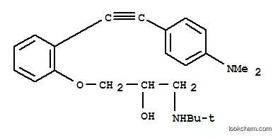 Molecular Structure of 102770-89-8 (1-(tert-butylamino)-3-(2-{[4-(dimethylamino)phenyl]ethynyl}phenoxy)propan-2-ol)