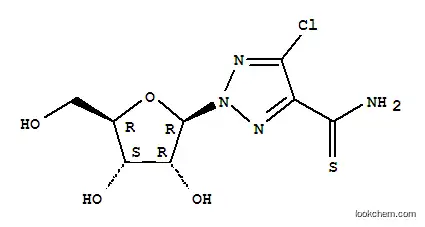 Molecular Structure of 106824-89-9 (5-chloro-2-beta-D-ribofuranosyl-2H-1,2,3-triazole-4-carbothioamide)
