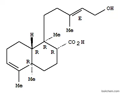 Molecular Structure of 107390-06-7 (2-Naphthalenecarboxylicacid,1,2,3,4,4a,7,8,8a-octahydro-1-[(3E)-5-hydroxy-3-methyl-3-penten-1-yl]-1,4a,5-trimethyl-,(1R,2R,4aR,8aR)-)