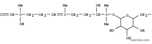 Molecular Structure of 108906-49-6 ((3S,6E)-3,10-dihydroxy-2,6,10-trimethyldodeca-6,11-dien-2-yl beta-D-glucopyranoside)