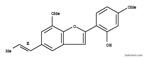 Molecular Structure of 109145-64-4 (Phenol,5-methoxy-2-[7-methoxy-5-(1E)-1-propen-1-yl-2-benzofuranyl]-)