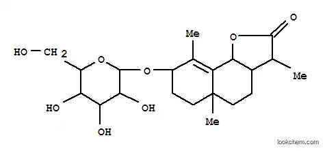 Molecular Structure of 111618-84-9 (Naphtho[1,2-b]furan-2(3H)-one,8-(b-D-glucopyranosyloxy)-3a,4,5,5a,6,7,8,9b-octahydro-3,5a,9-trimethyl-,(3S,3aS,5aS,8S,9bS)- (9CI))
