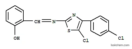 Molecular Structure of 119121-62-9 ((6Z)-6-({[5-chloro-4-(4-chlorophenyl)-1,3-thiazol-2-yl]amino}methylidene)cyclohexa-2,4-dien-1-one)