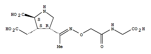 3-Pyrrolidineaceticacid, 2-carboxy-4-[1-[[2-[(carboxymethyl)amino]-2-oxoethoxy]imino]ethyl]-,[2S-(2a,3b,4b)]- (9CI)