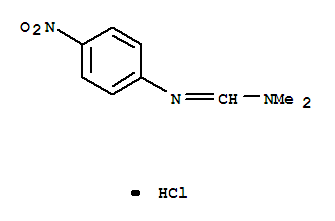 Molecular Structure of 1205-60-3 (Methanimidamide,N,N-dimethyl-N'-(4-nitrophenyl)-, hydrochloride (1:1))