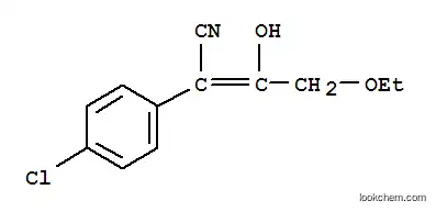 Molecular Structure of 1211-13-8 (2-(4-chlorophenyl)-4-ethoxy-3-hydroxybut-2-enenitrile)