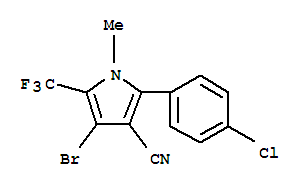 2-(4-Chlorophenyl)-4-bromo-1-methyl-5-(trifluoromethyl)-1H-pyrrole-3-carbonitrile 122453-72-9