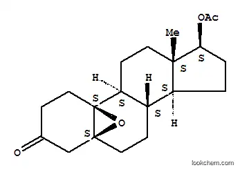 Molecular Structure of 124831-98-7 (3-keto-5,10-epoxy-nor-19-methylandrostane-17-acetate)