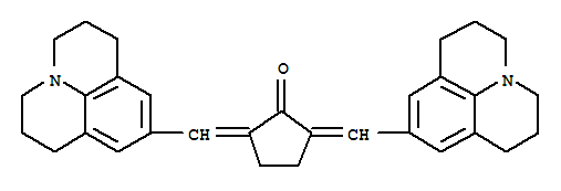 Cyclopentanone,2,5-bis[(2,3,6,7-tetrahydro-1H,5H-benzo[ij]quinolizin-9-yl)methylene]-                                                                                                                   (125594-50-5)