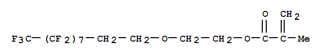 Molecular Structure of 128921-33-5 (2-Propenoic acid,2-methyl-,2-[(3,3,4,4,5,5,6,6,7,7,8,8,9,9,10,10,10-heptadecafluorodecyl)oxy]ethyl ester)