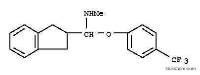 Molecular Structure of 130835-44-8 (1-(2,3-dihydro-1H-inden-2-yl)-N-methyl-1-[4-(trifluoromethyl)phenoxy]methanamine)