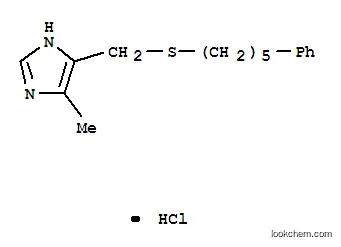 Molecular Structure of 131028-63-2 (5-methyl-4-{[(5-phenylpentyl)sulfanyl]methyl}-1H-imidazole hydrochloride)