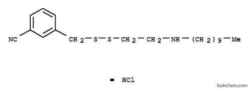 Molecular Structure of 13116-80-8 (3-({[2-(decylamino)ethyl]disulfanyl}methyl)benzonitrile hydrochloride (1:1))