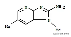 Molecular Structure of 132898-04-5 (2-Amino-1,6-dimethylimidazo[4,5-b]pyridine)