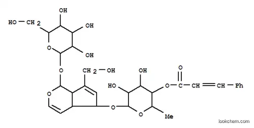 b-D-Glucopyranoside,(1S,4aR,5S,7aS)-5-[[6-deoxy-4-O-[(2E)-1-oxo-3-phenyl-2-propenyl]-a-L-mannopyranosyl]oxy]-1,4a,5,7a-tetrahydro-7-(hydroxymethyl)cyclopenta[c]pyran-1-yl(9CI)