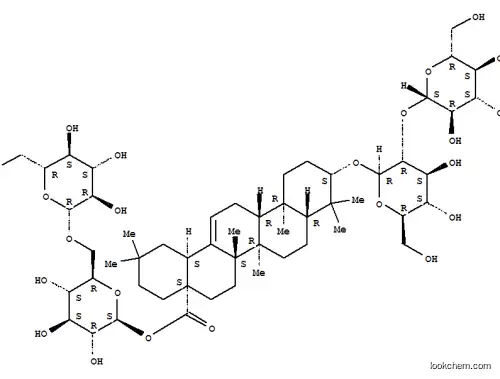 Olean-12-en-28-oicacid, 3-[(2-O-b-D-glucopyranosyl-b-D-glucopyranosyl)oxy]-, 6-O-b-D-glucopyranosyl-b-D-glucopyranosyl ester, (3b)- (9CI)