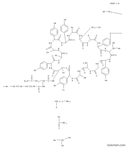 Molecular Structure of 135789-09-2 (Ramoplanin A 1 (peptidemoiety), 1-[N2-[(2Z,8E)-7-methyl-1-oxo-2,8-octadienyl]-L-asparagine]-11-[(2S)-2-[4-[(2,3-di-O-a-D-mannopyranosyl-a-D-mannopyranosyl)oxy]phenyl]glycine]-(9CI))