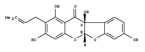 (5aβ,10bβ)-5a,10b-Dihydro-2-(3-methyl-2-butenyl)-1,3,8,10b-tetrahydroxy-11H-benzofuro[2,3-b][1]benzopyran-11-one