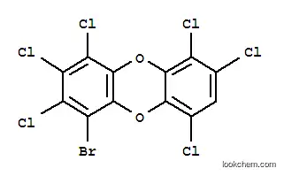 Molecular Structure of 136471-86-8 (1-bromo-2,3,4,6,7,9-hexachlorooxanthrene)