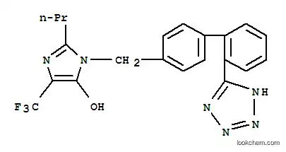 Molecular Structure of 138330-11-7 (1H-Imidazol-5-ol,2-propyl-1-[[2'-(2H-tetrazol-5-yl)[1,1'-biphenyl]-4-yl]methyl]-4-(trifluoromethyl)-)