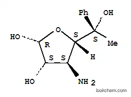Molecular Structure of 143873-68-1 (3-amino-5-C-phenylaltrofuranose)