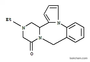 Molecular Structure of 144109-16-0 (13-ethyl-12,13,14,14a-tetrahydro-9H,11H-pyrazino[2,1-c]pyrrolo[1,2-a][1,4]benzodiazepin-11-one)