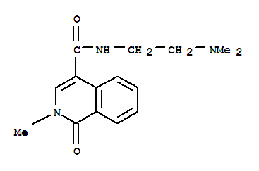 4-ISOQUINOLINECARBOXAMIDE,1,2-DIHYDRO-N-(2-(DIMETHYLAMINO)ETHYL)-2-METHYL-1-OXO-CAS