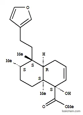 Molecular Structure of 157110-27-5 (1-Naphthalenecarboxylicacid,5-[2-(3-furanyl)ethyl]-1,4,4a,5,6,7,8,8a-octahydro-1-hydroxy-5,6,8a-trimethyl-,methyl ester, (1R,4aS,5R,6R,8aR)-rel-(+)-)