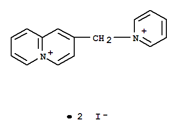Quinolizinium,2-(pyridiniomethyl)-, iodide (1:2)