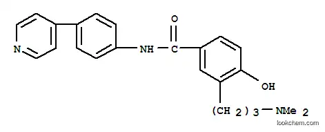 Molecular Structure of 159533-26-3 (Benzamide,3-[3-(dimethylamino)propyl]-4-hydroxy-N-[4-(4-pyridinyl)phenyl]-)