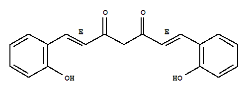 Molecular Structure of 160096-57-1 (1,6-Heptadiene-3,5-dione,1,7-bis(2-hydroxyphenyl)-, (1E,6E)-)