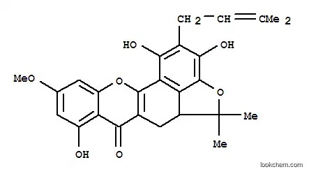 5H,7H-Benzofuro[3,4-bc]xanthen-7-one,5a,6-dihydro-1,3,8-trihydroxy-10-methoxy-5,5-dimethyl-2-(3-methyl-2-butenyl)-(9CI)