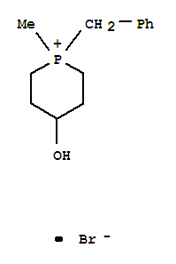 Phosphorinanium,4-hydroxy-1-methyl-1-(phenylmethyl)-, bromide (1:1)