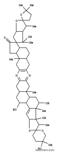 Molecular Structure of 165172-44-1 (Trispiro[furan-2(3H),2'-[2H]cyclopenta[b]furan-5'(3'H),12''(2''H)-furo[3'',2'':3',4']cyclopenta[1',2':5,6]naphth[1,2-b]indeno[4,5-i]phenazine-2'',2'''-[2H]pyran]-11''(1''H)-one,3''',3'a,3''a,4,4',4''',4''b,5,5'',5''',6',6'',6''',6'a,6''a,7'',9'',9''a,9''b,10'',12''a,13'',14'',14''a,15'',17'',17''a,17''b,18'',19'',19''a,19''b-dotriacontahydro-4',5'',5''',19'',19''b-pentahydroxy-1'',3',4',5,5,5''',9''a,17''a,19''a-nonamethyl-,(1'S,1''S,2S,3'aS,3''aS,4''bR,5'R,5''S,5'''S,6'S,6'aS,6''aR,9''aS,9''bS,12''aR,14''a)
