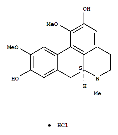 4H-Dibenzo[de,g]quinoline-2,9-diol,5,6,6a,7-tetrahydro-1,10-dimethoxy-6-methyl-, hydrochloride, (6aS)- (9CI)