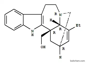 Molecular Structure of 1673-97-8 (Ibogamine-18-methanol,3,4-didehydro-, (2a,5b,6a,18b)- (9CI))