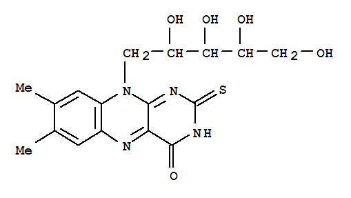 Molecular Structure of 17065-60-0 (Riboflavin, 2-thio-(9CI))